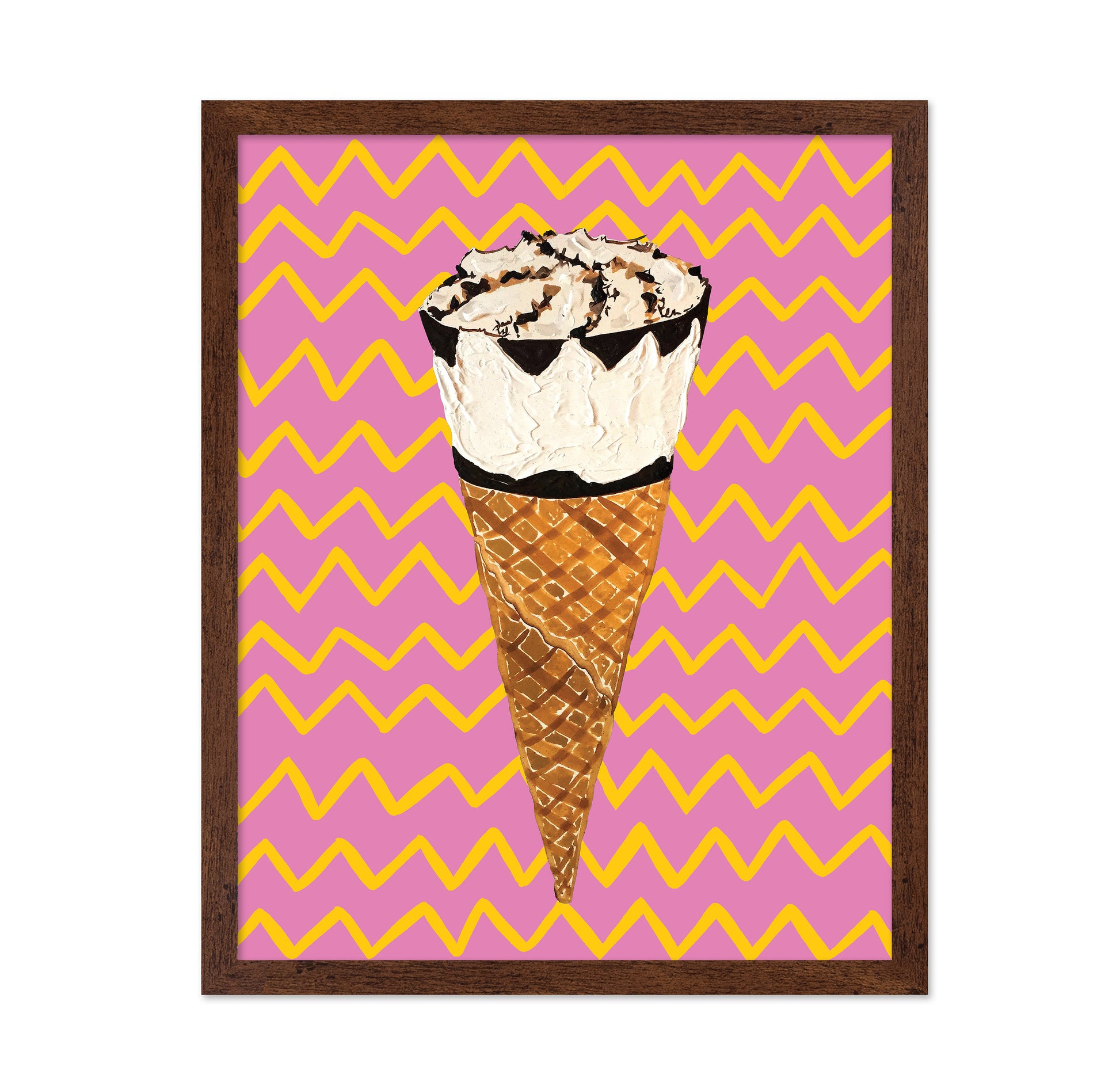 Cornetto Pink Zigzag
