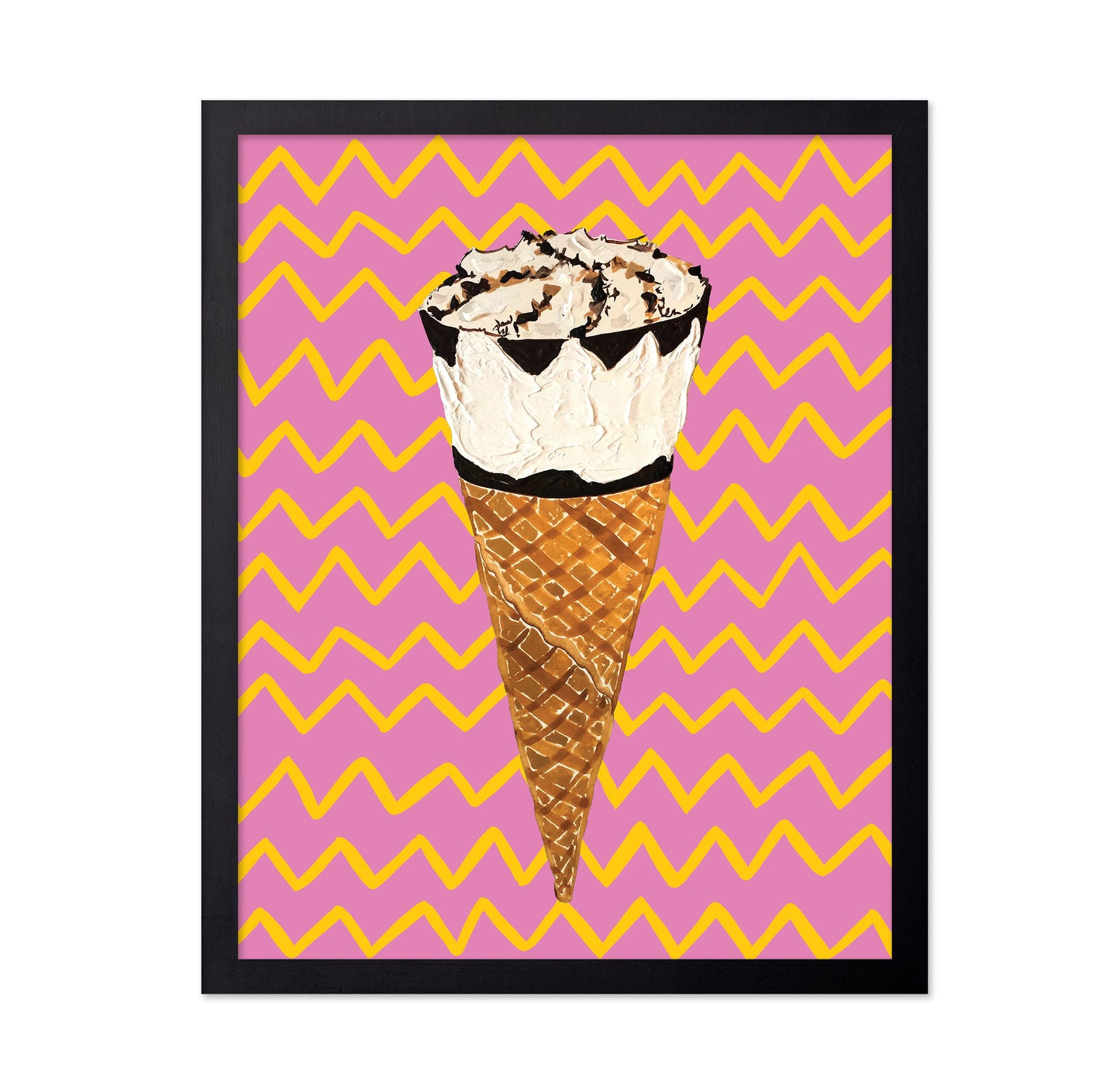 Cornetto Pink Zigzag