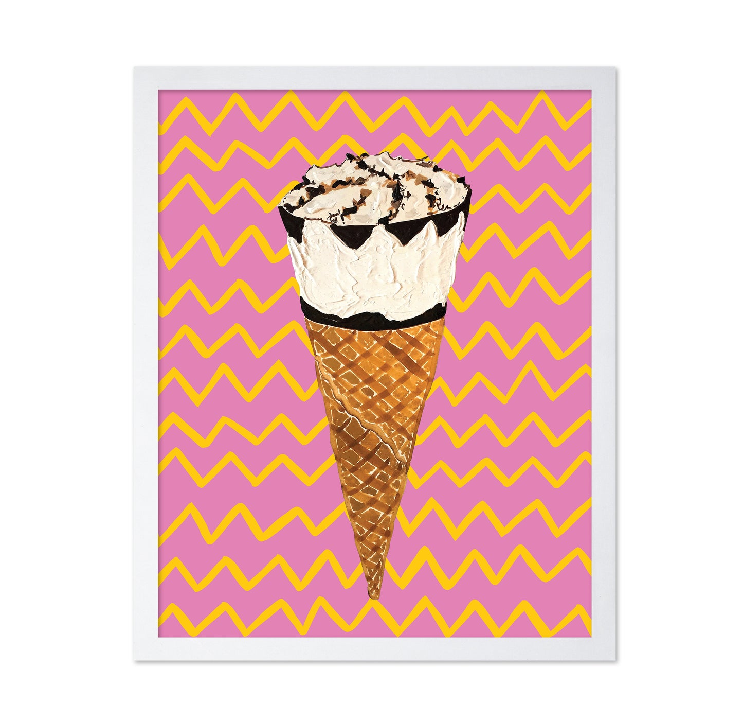 Cornetto Pink Zigzag