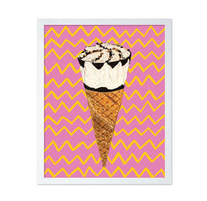 Cornetto Pink Zigzag