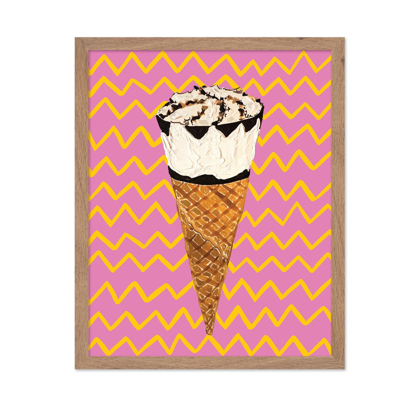 Cornetto Pink Zigzag