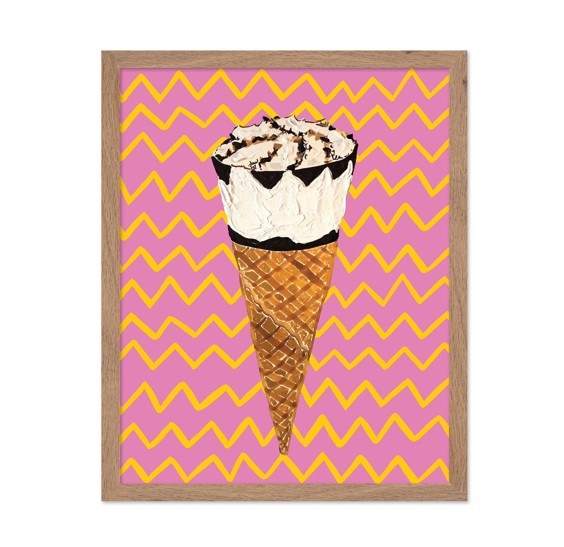 Cornetto Pink Zigzag