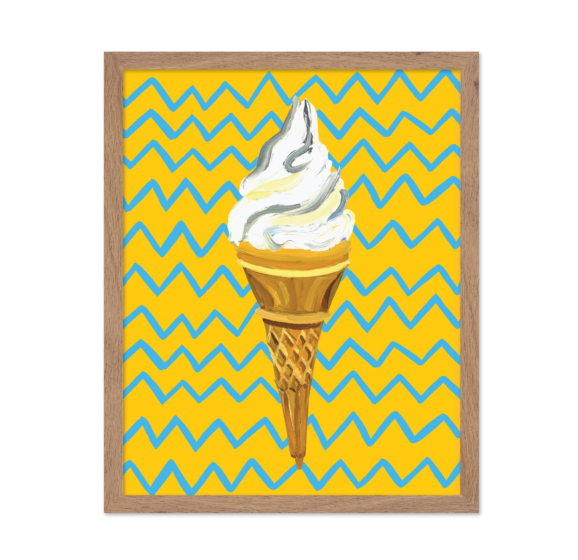 Ice Cream Yellow Zigzag
