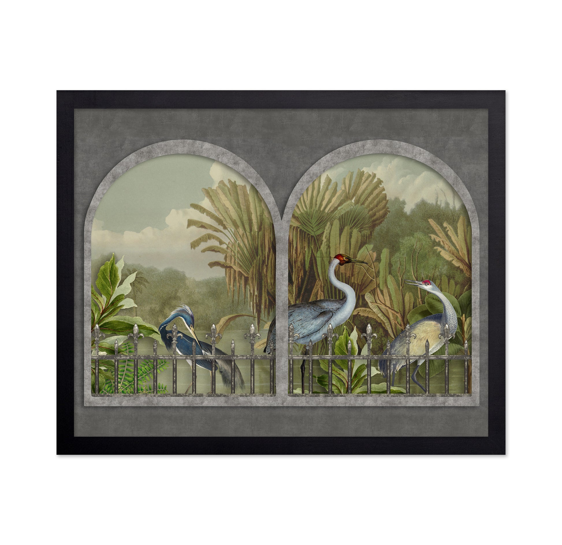 River With Cranes