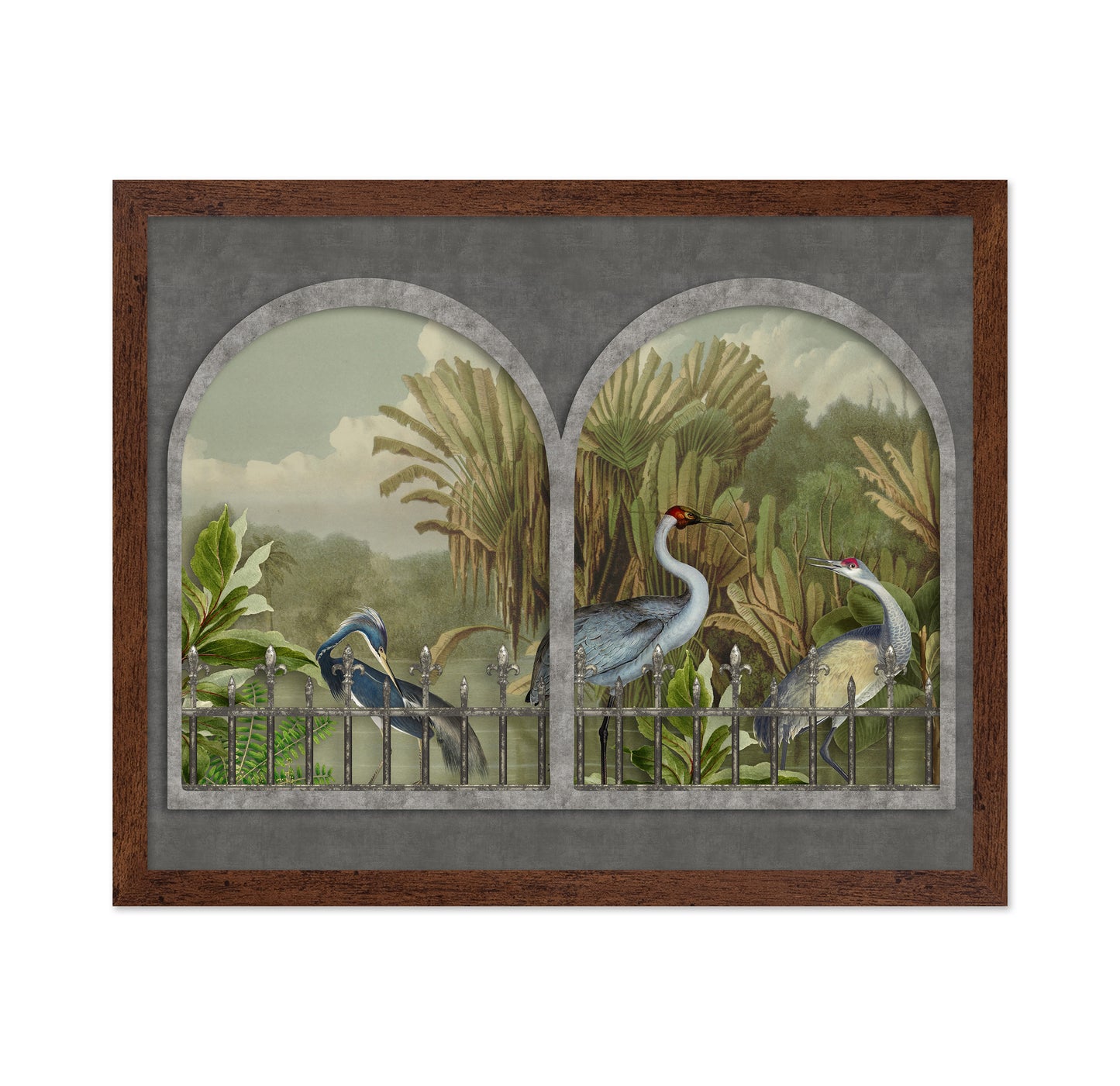 River With Cranes
