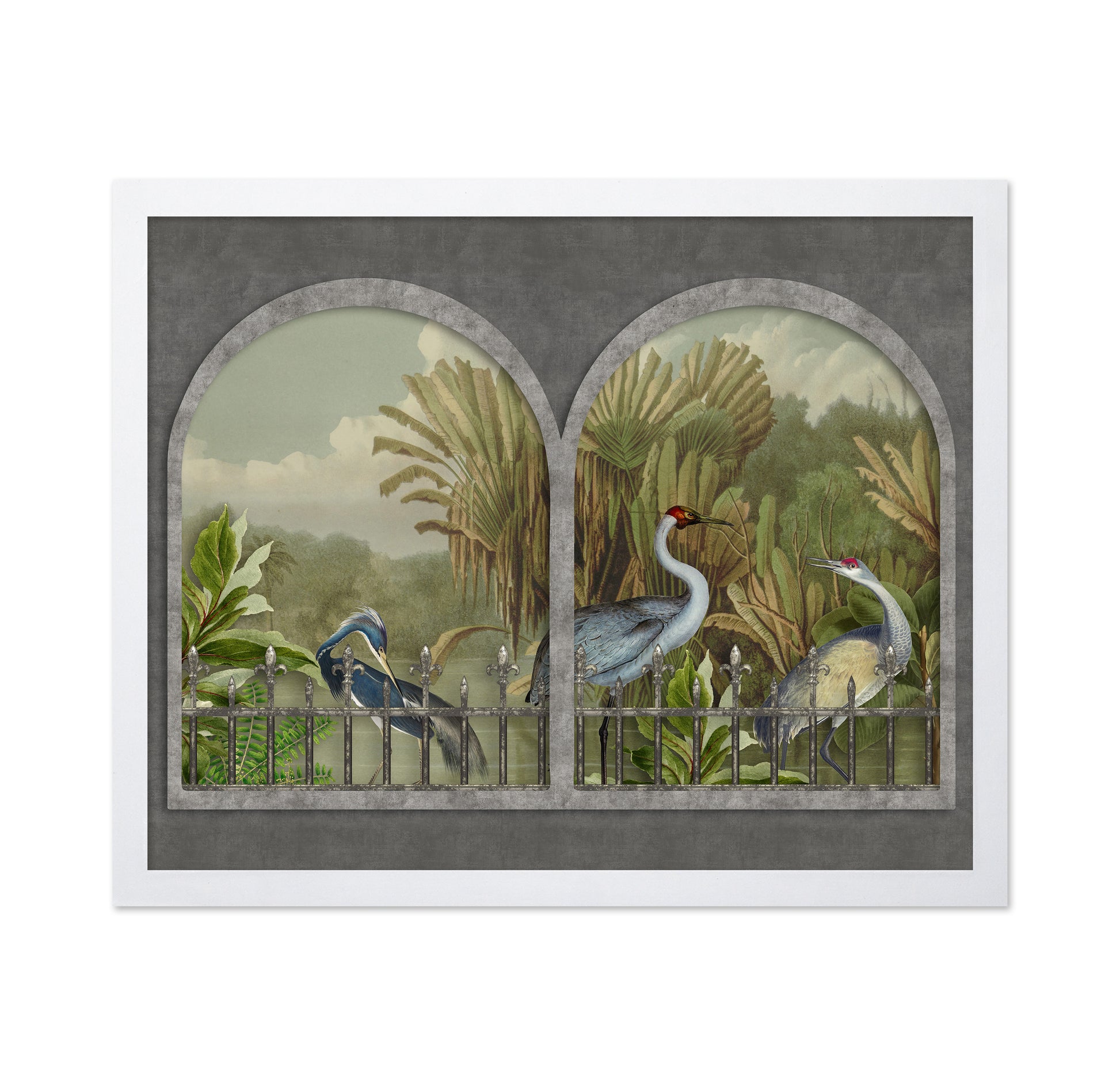 River With Cranes
