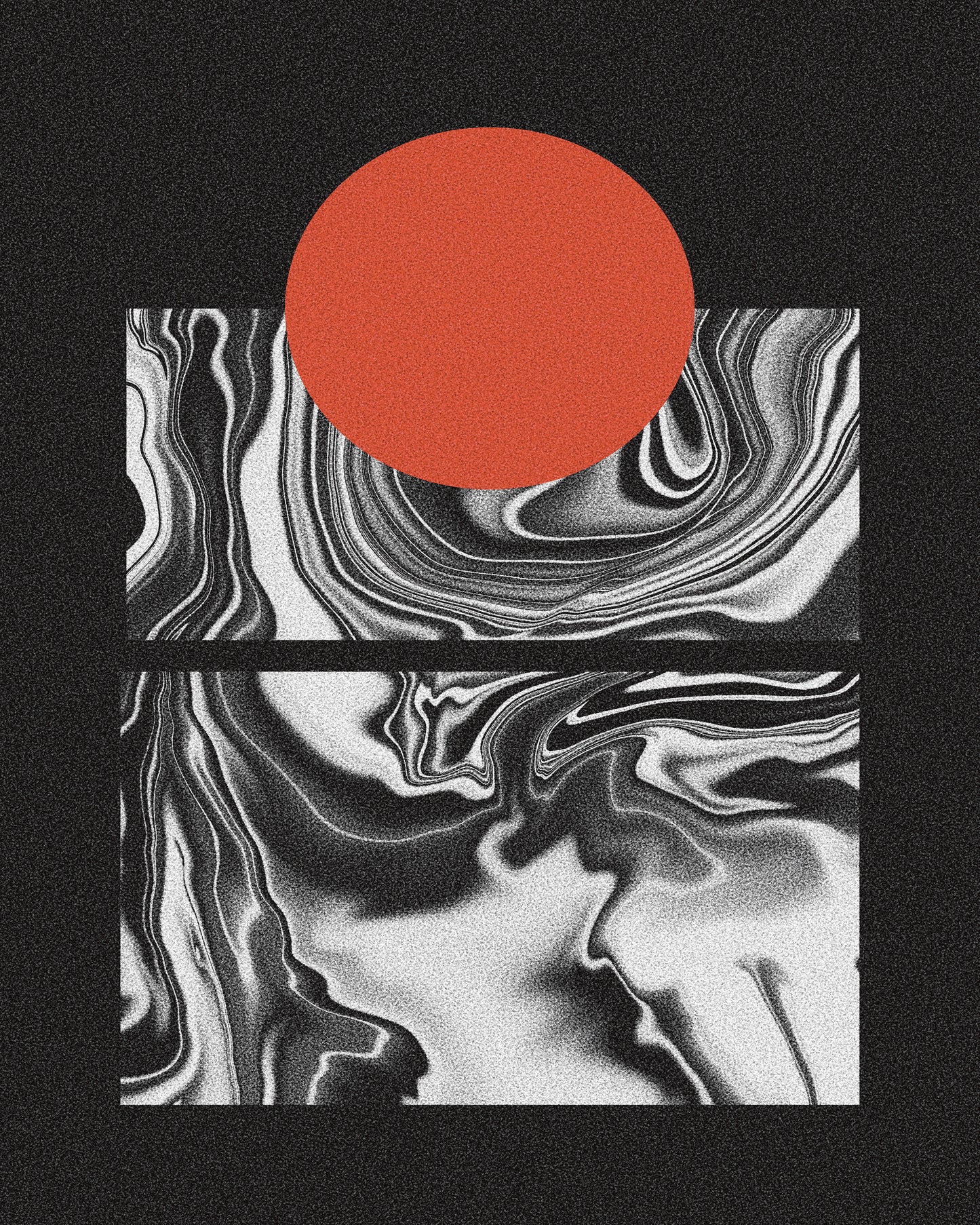 Minimal Marble Sunset