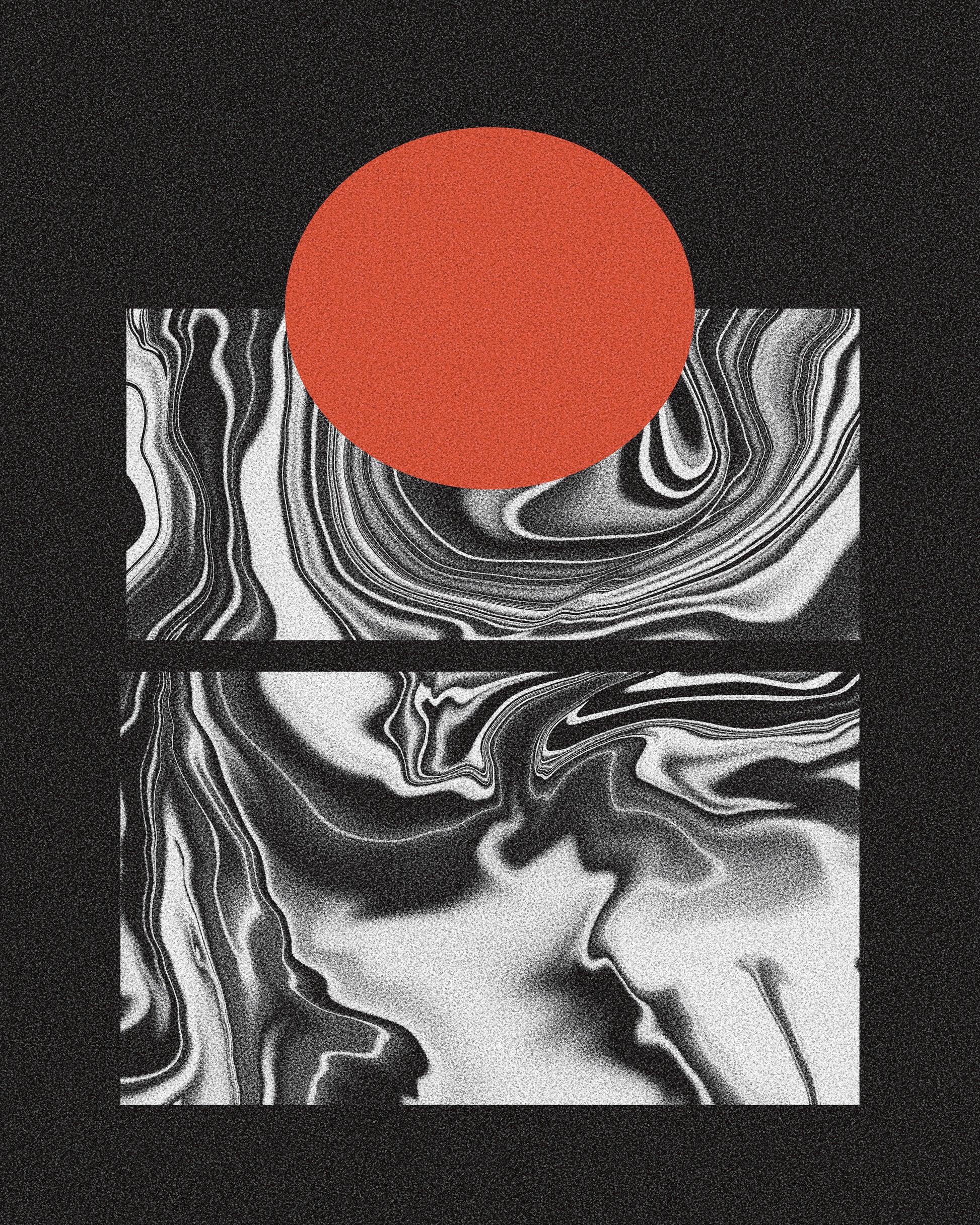 Minimal Marble Sunset