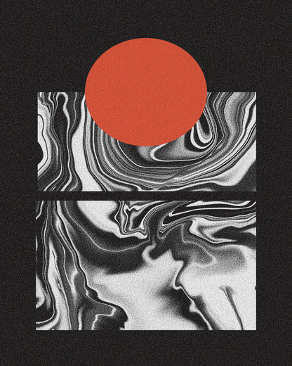 Minimal Marble Sunset