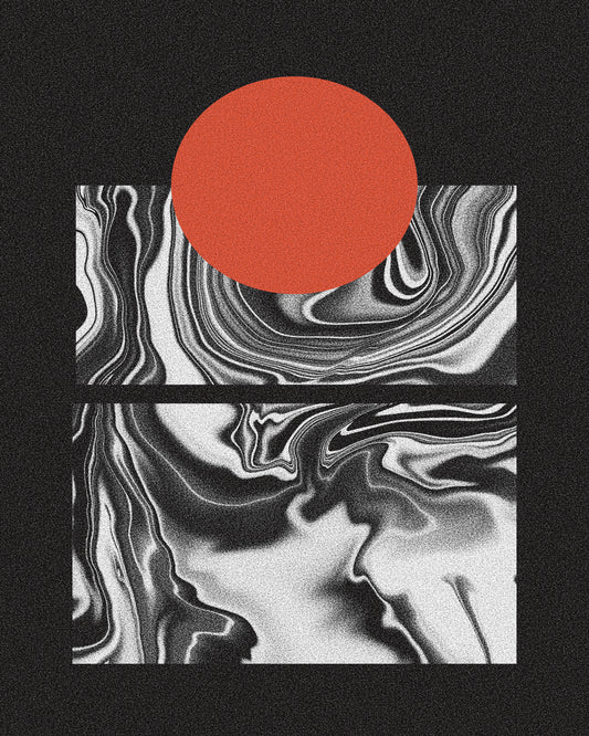 Minimal Marble Sunset