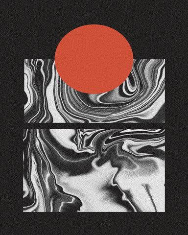 Minimal Marble Sunset