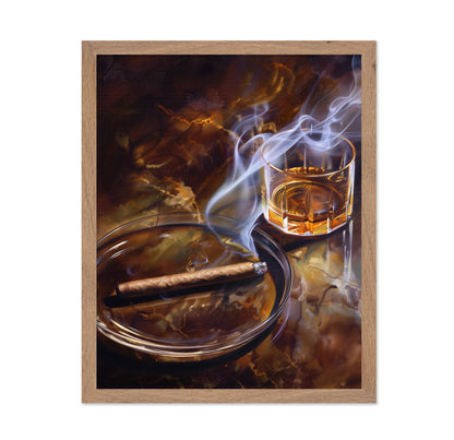 Whiskey and cigar