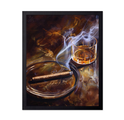 Whiskey and cigar
