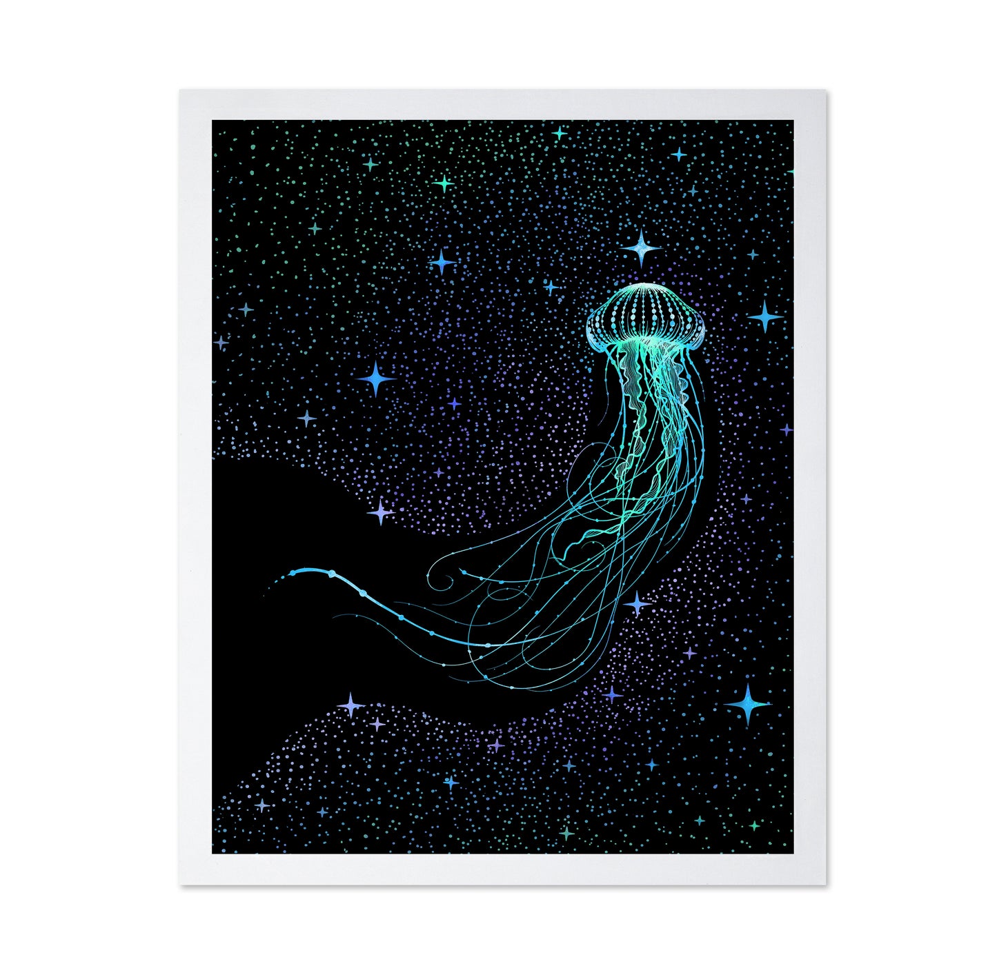 Starry Jellyfish Colored