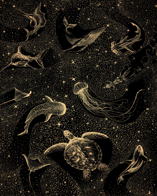 Cosmic Ocean Dark Gold