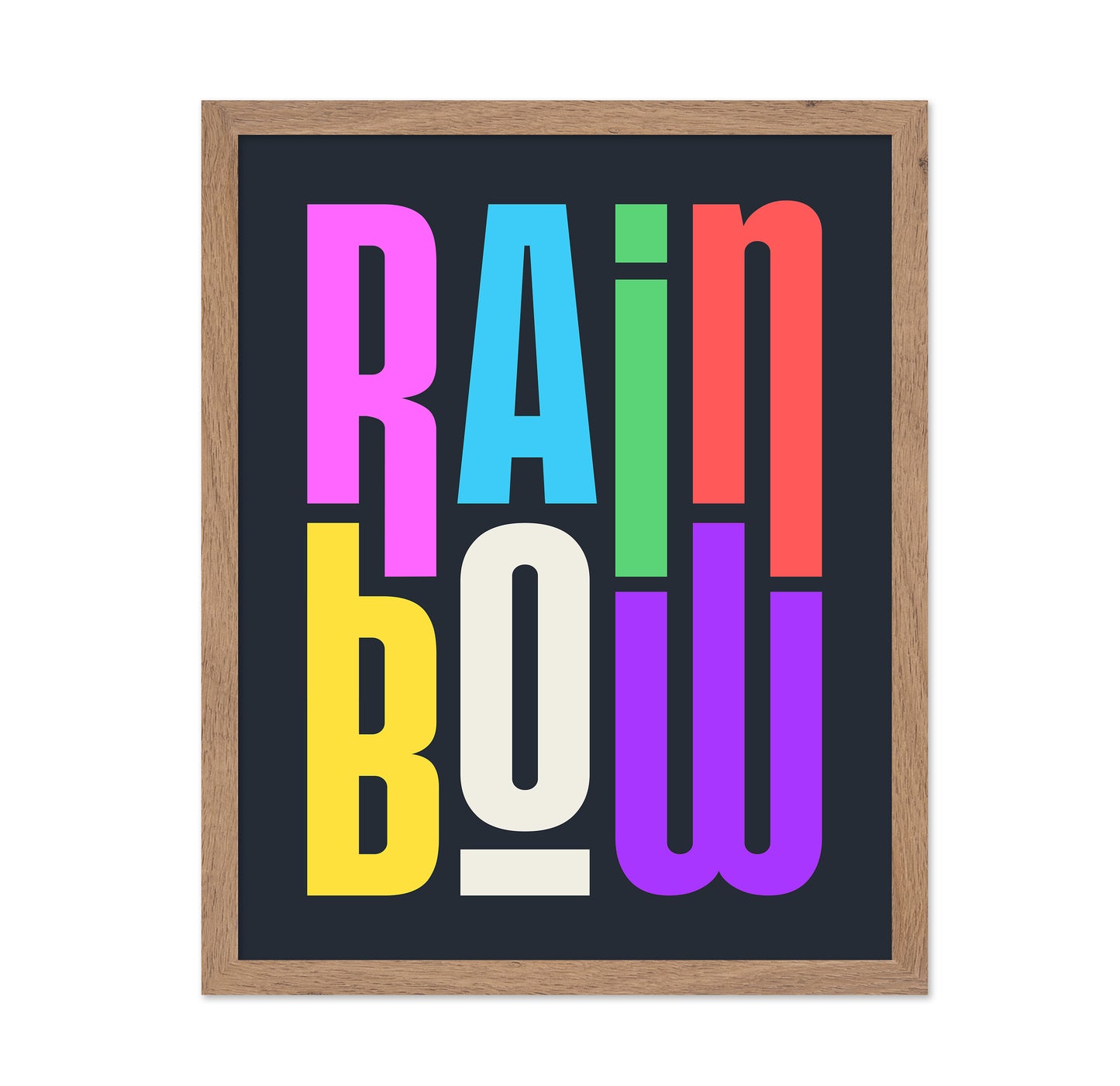 Rainbow Typography