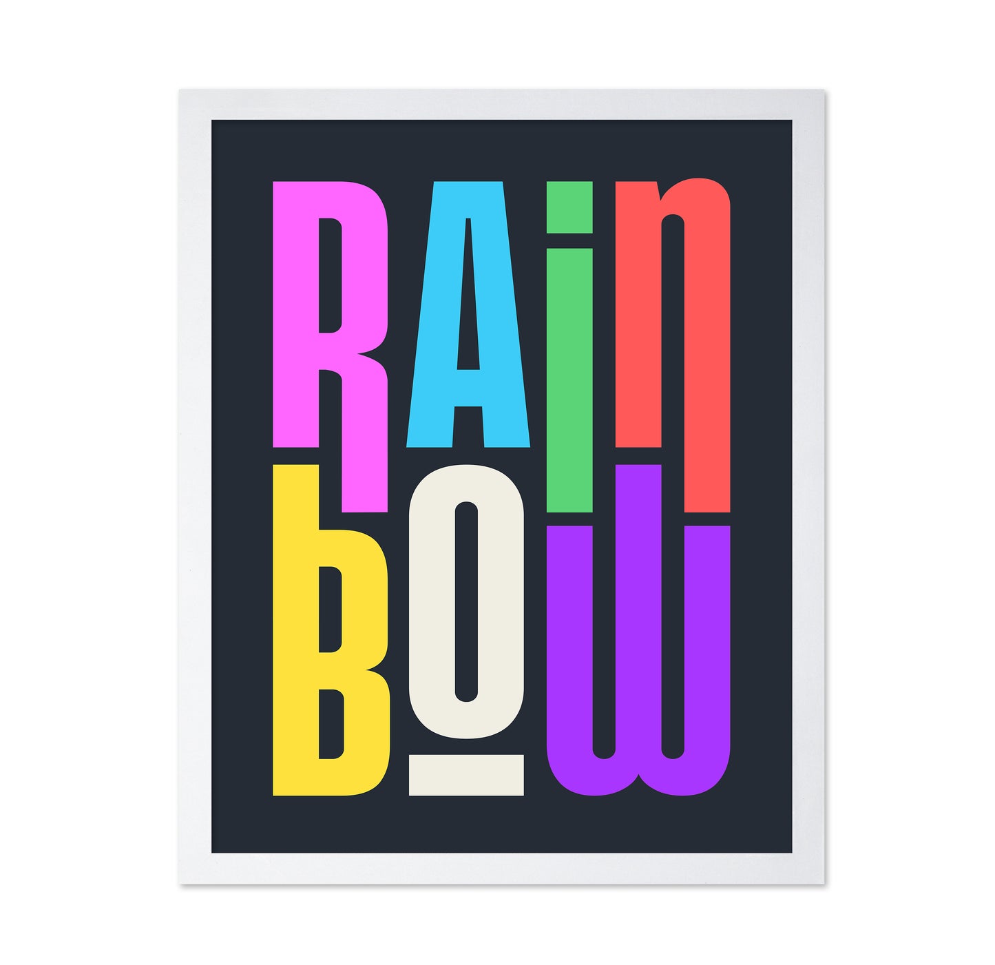 Rainbow Typography
