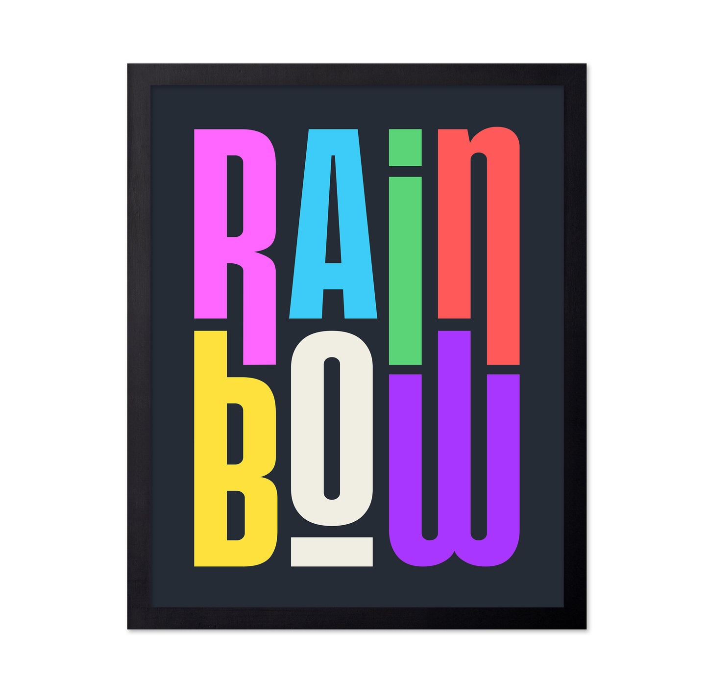 Rainbow Typography