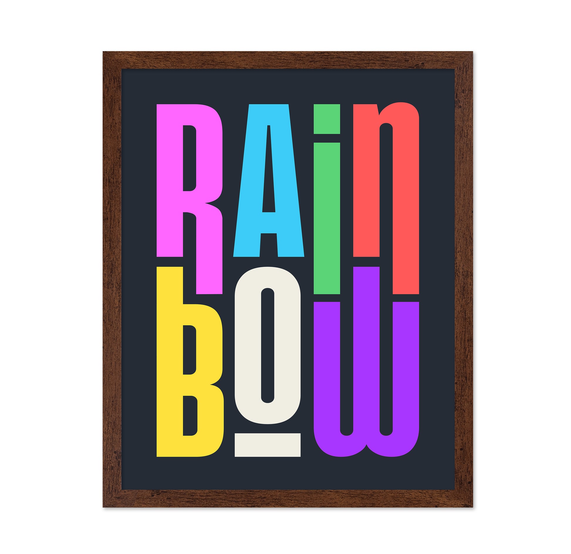 Rainbow Typography