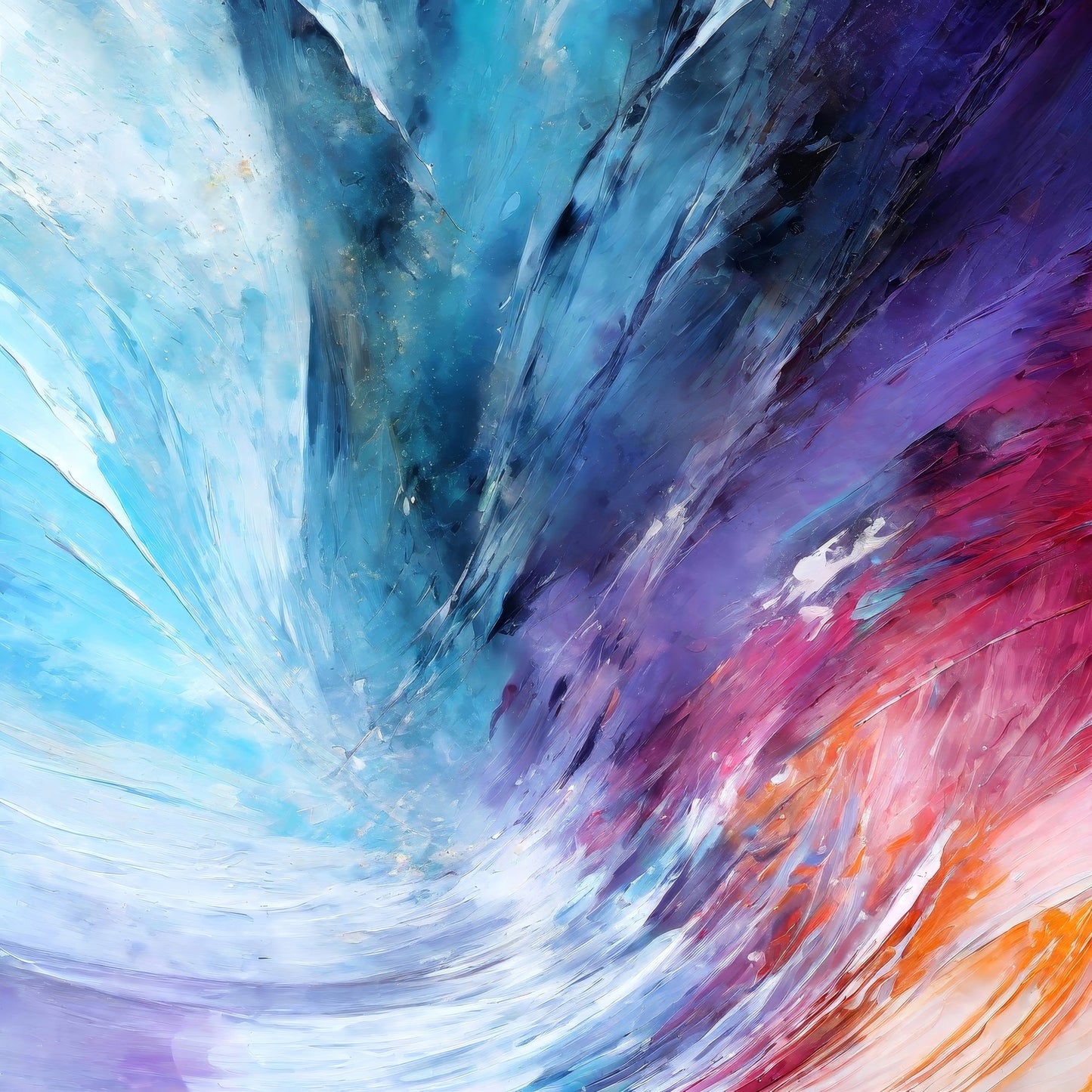 Vibrant Abstract with Bold Brushstrokes
