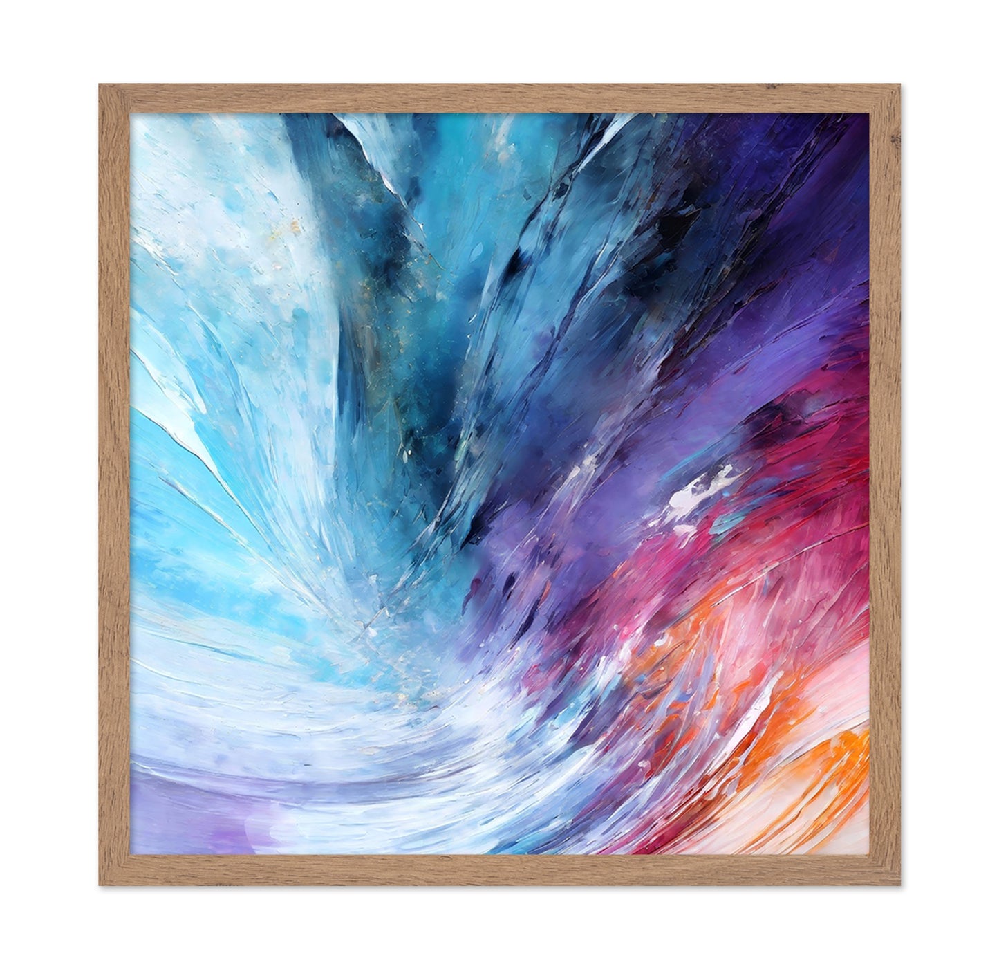 Vibrant Abstract with Bold Brushstrokes