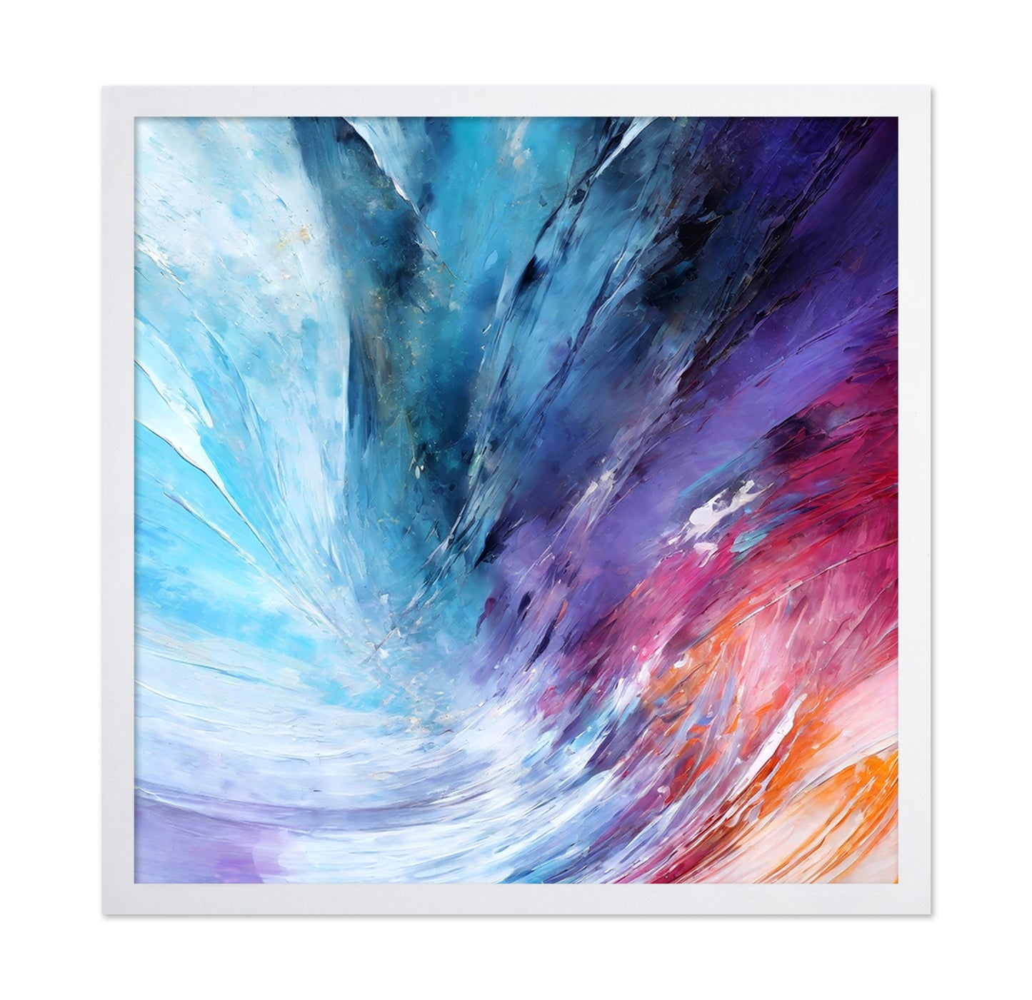 Vibrant Abstract with Bold Brushstrokes