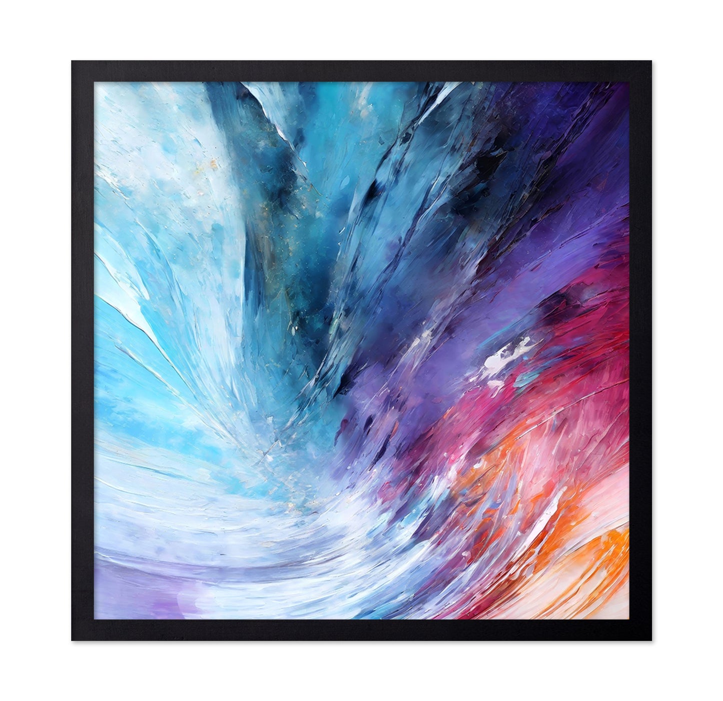 Vibrant Abstract with Bold Brushstrokes