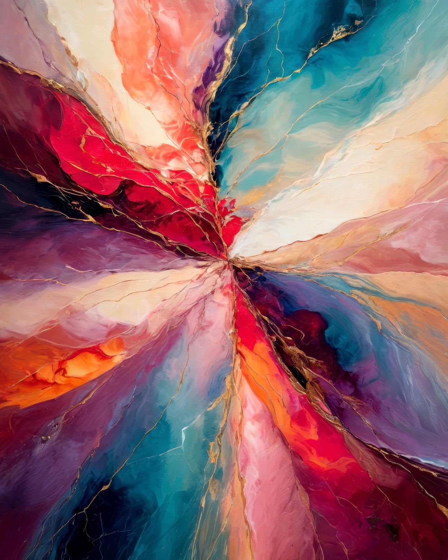 Brushstrokes Create Dynamic Movement