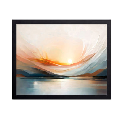 Sunset Over A Calm Body Of Water