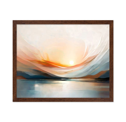 Sunset Over A Calm Body Of Water