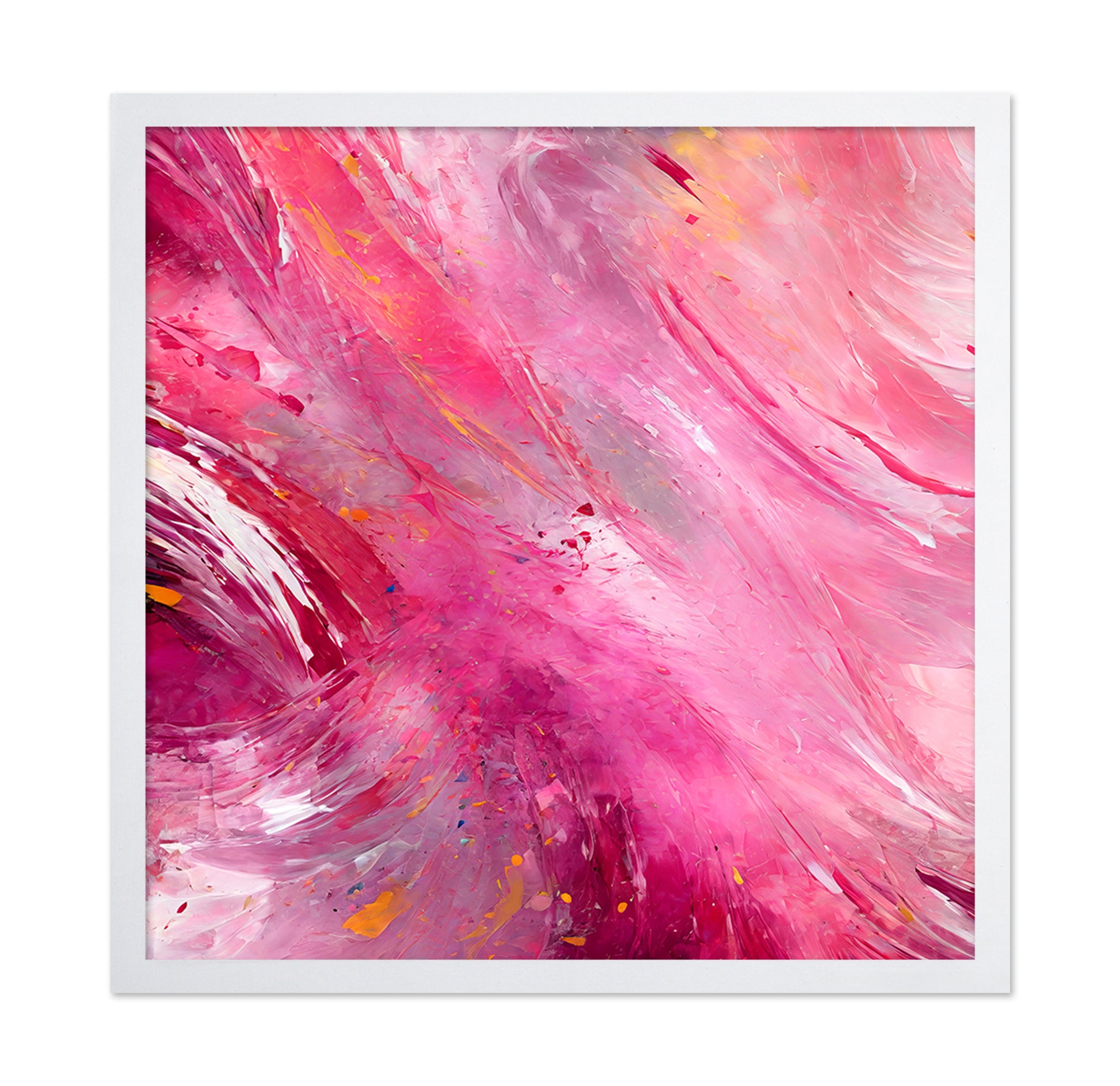 Vibrant Abstract with Bold Pink