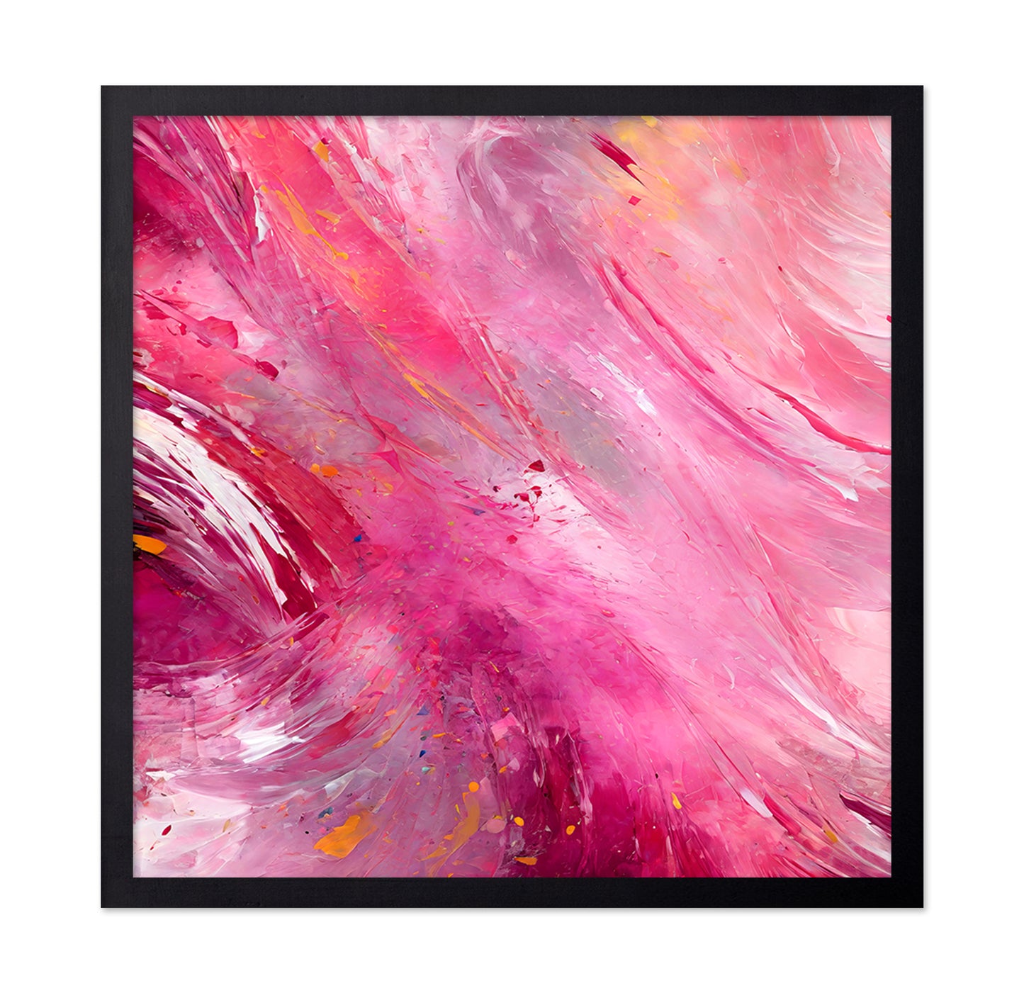 Vibrant Abstract with Bold Pink