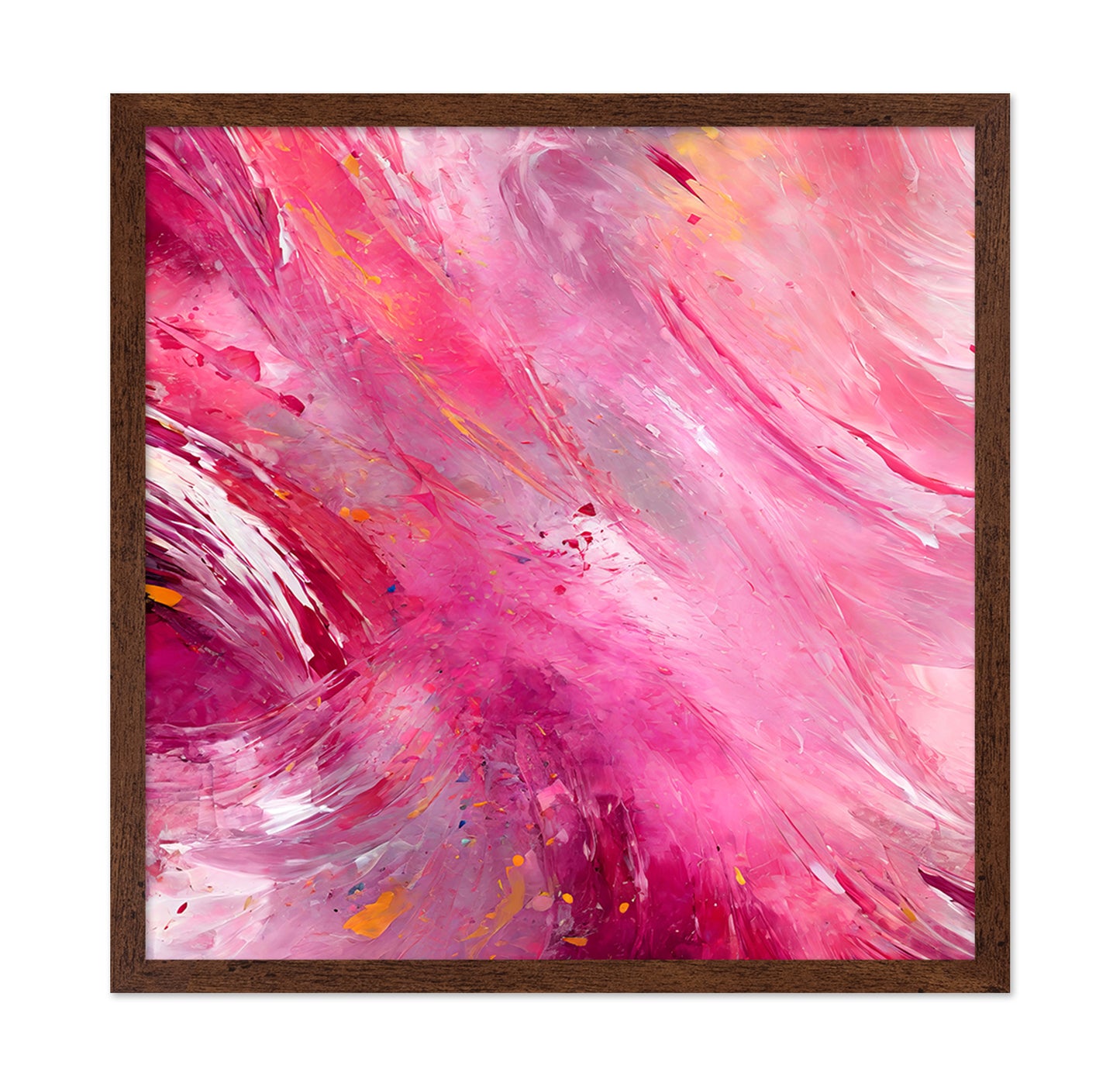 Vibrant Abstract with Bold Pink
