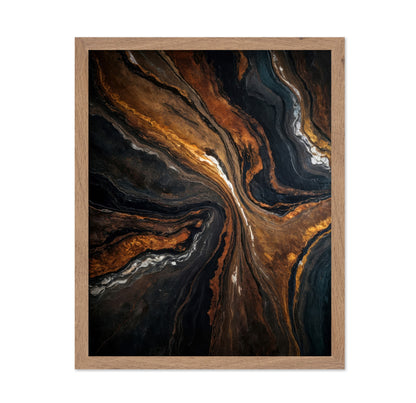 Golden Tones In Dark Stone
