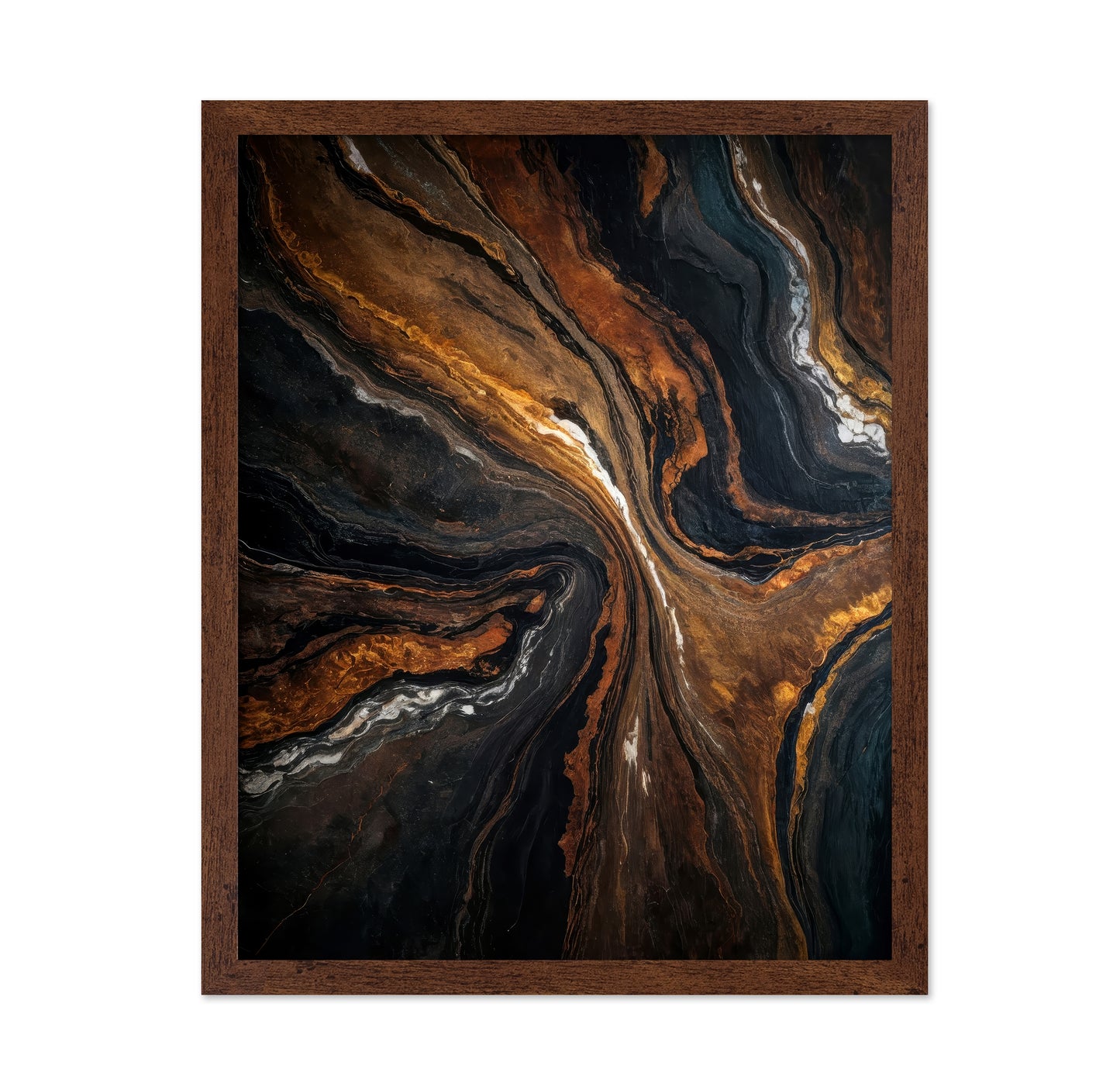 Golden Tones In Dark Stone