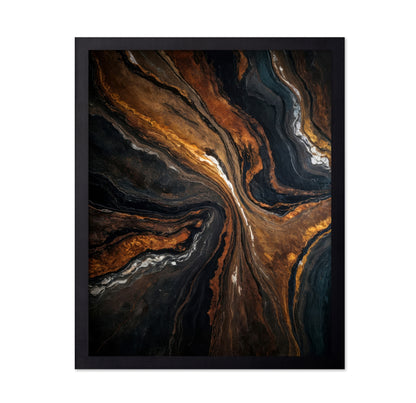 Golden Tones In Dark Stone