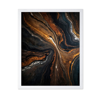 Golden Tones In Dark Stone