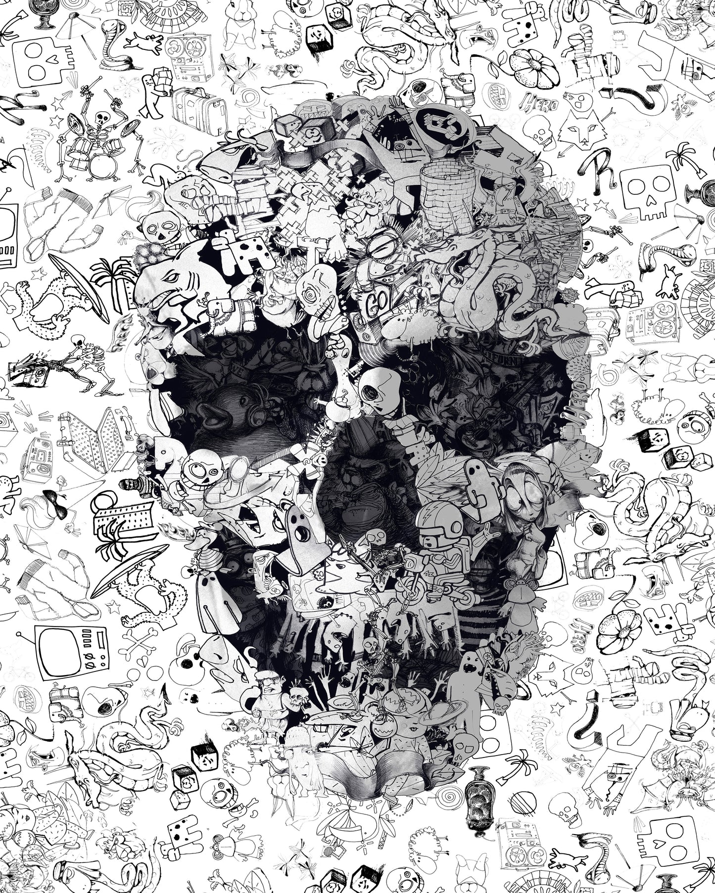 Doodle Skull