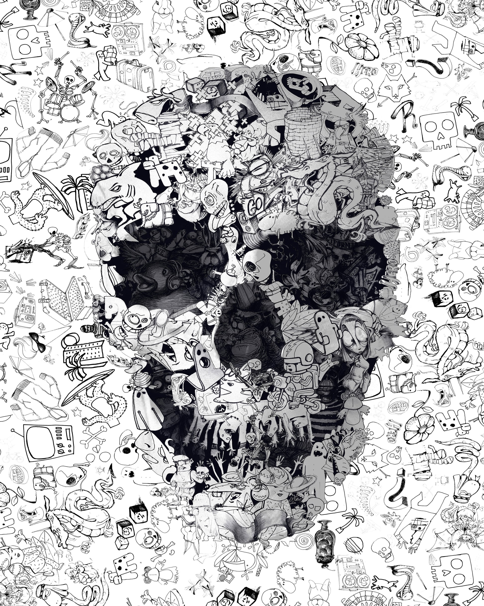 Doodle Skull