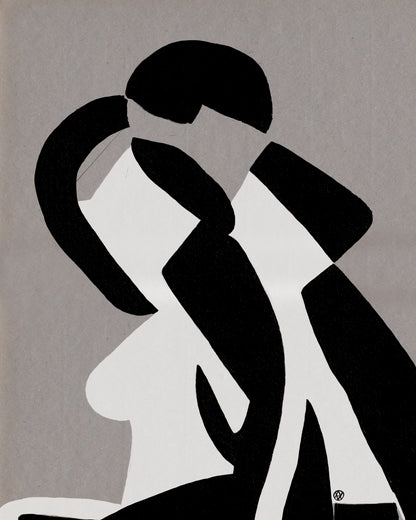 Embrace in Monochrome
