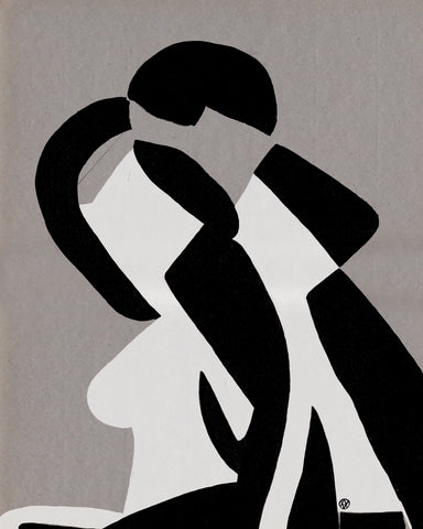 Embrace in Monochrome