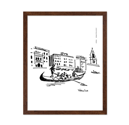Gondolier On The Grand Canal