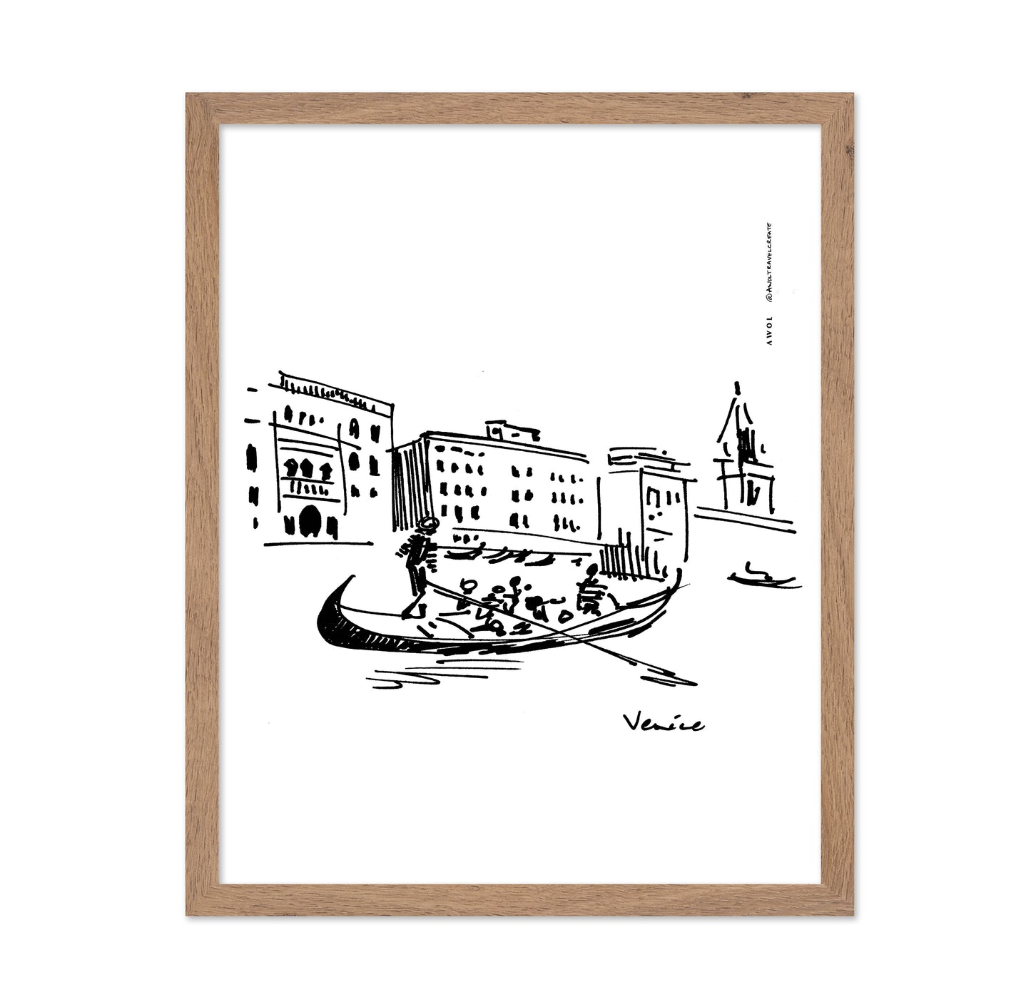Gondolier On The Grand Canal