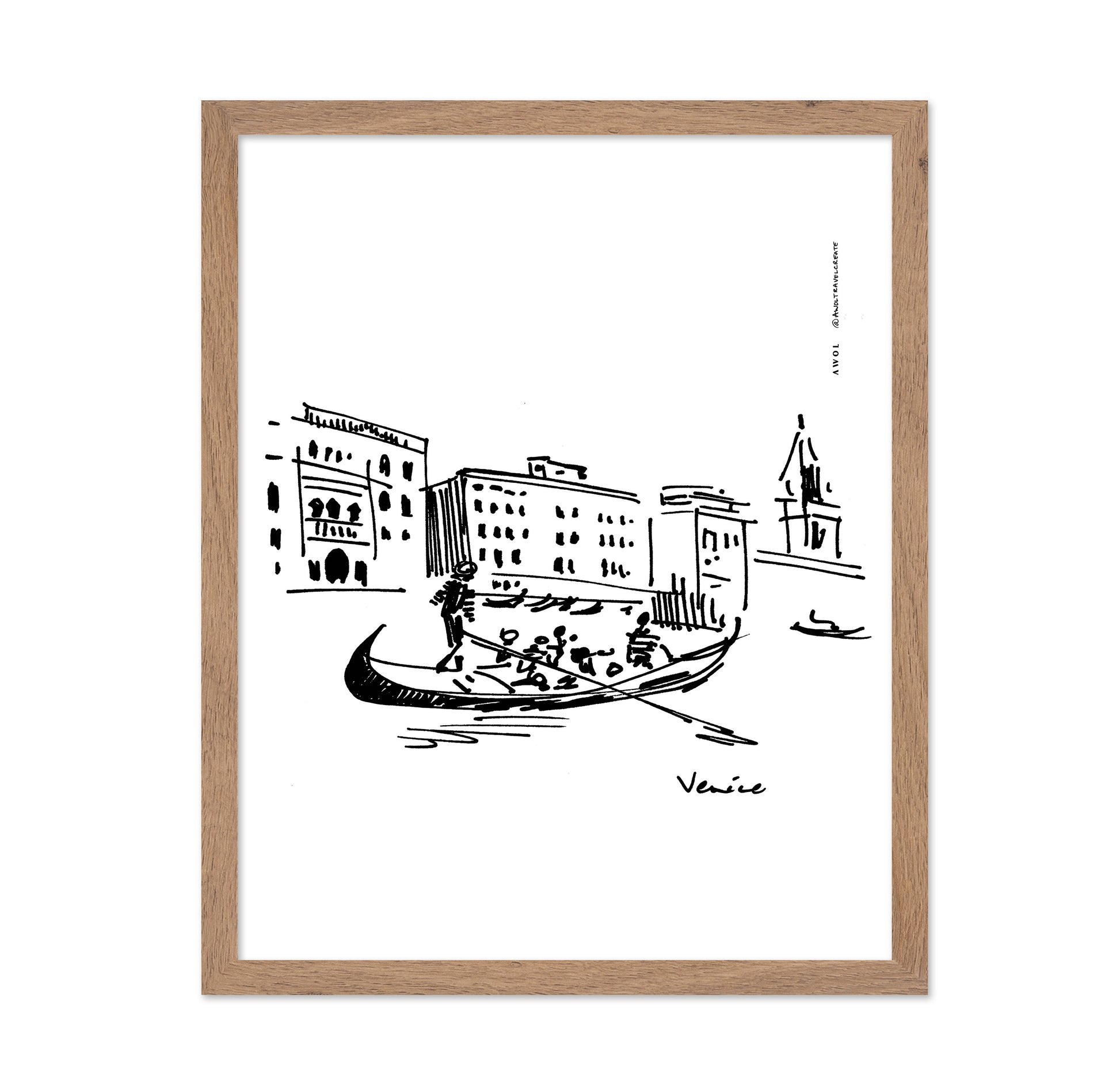 Gondolier On The Grand Canal