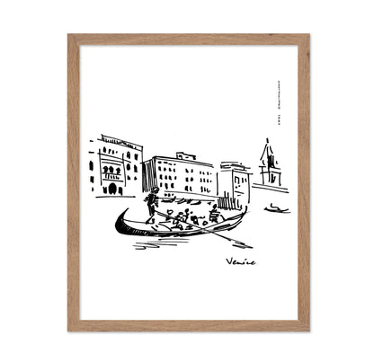 Gondolier On The Grand Canal