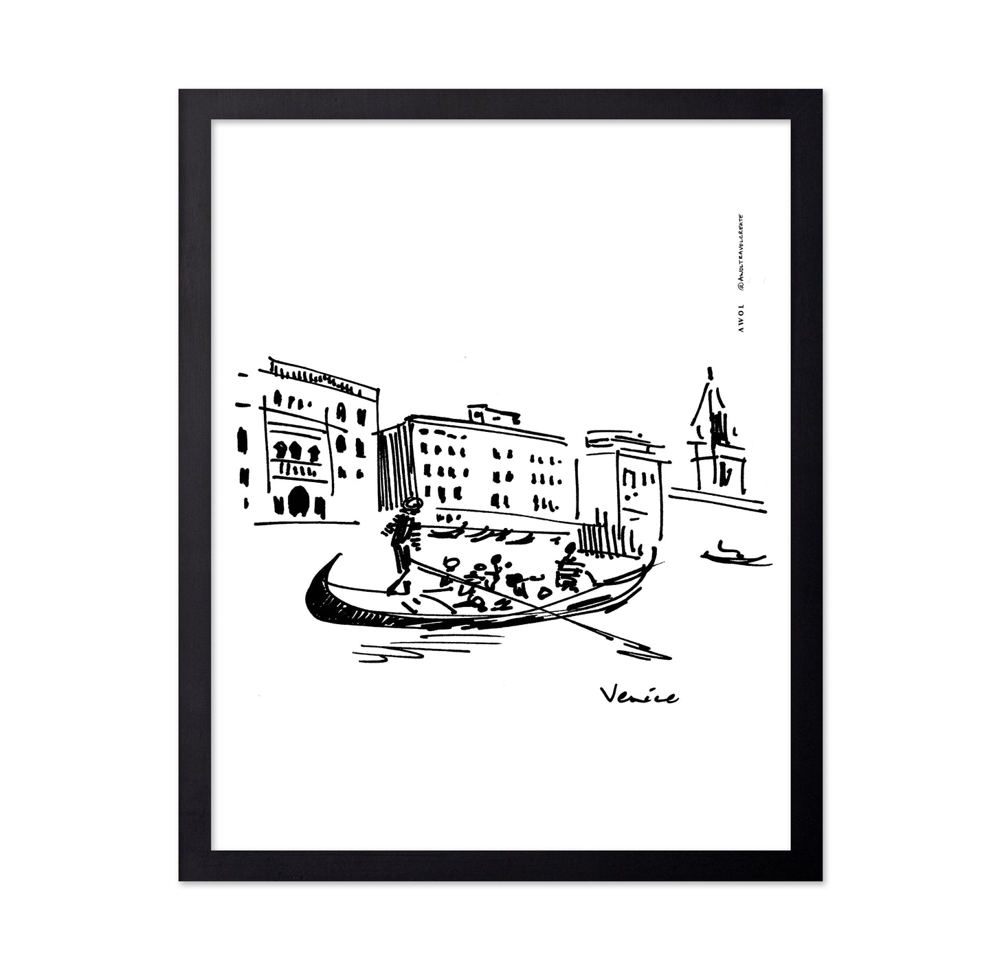 Gondolier On The Grand Canal