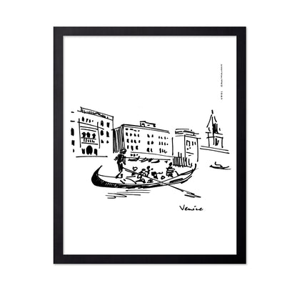 Gondolier On The Grand Canal