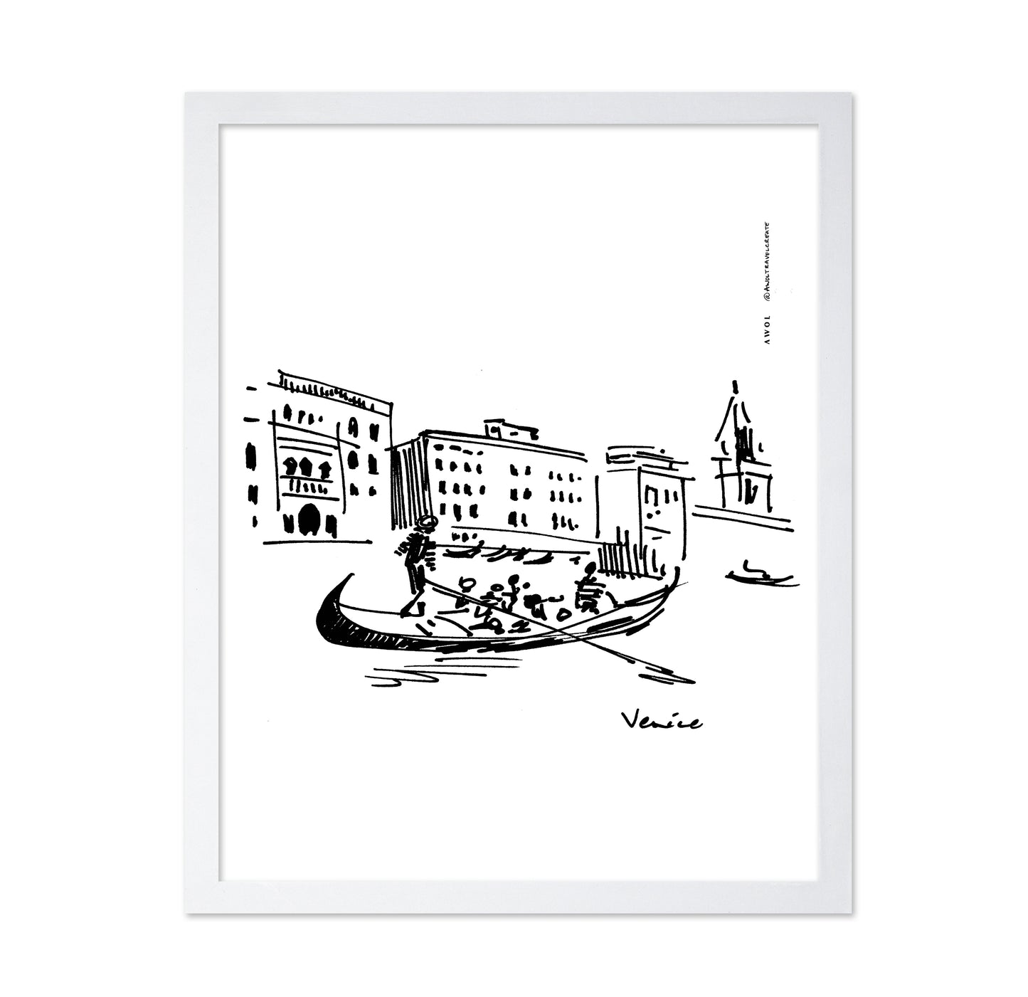 Gondolier On The Grand Canal