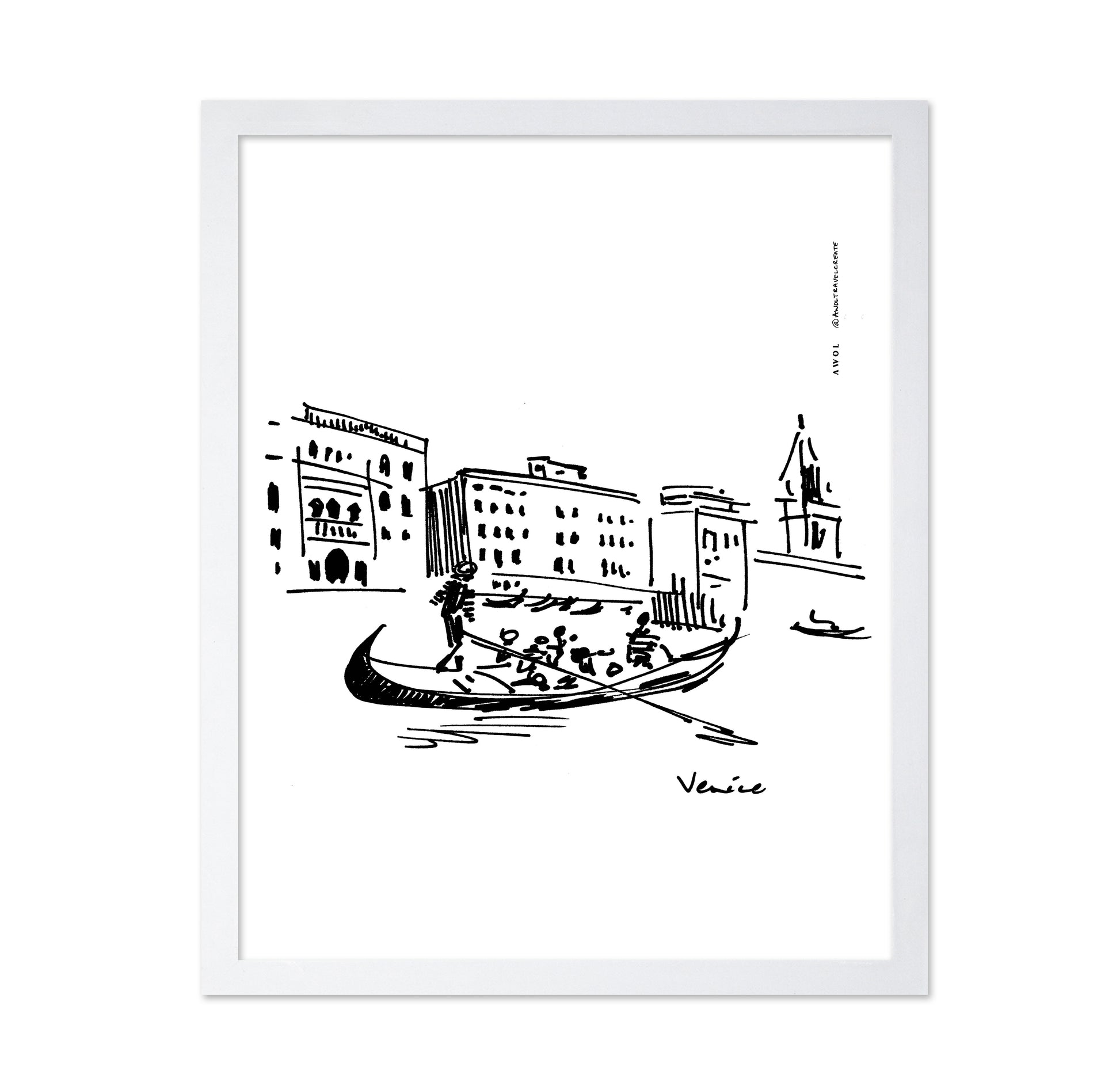 Gondolier On The Grand Canal
