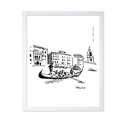 Gondolier On The Grand Canal